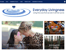Tablet Screenshot of everydaylivingness.com